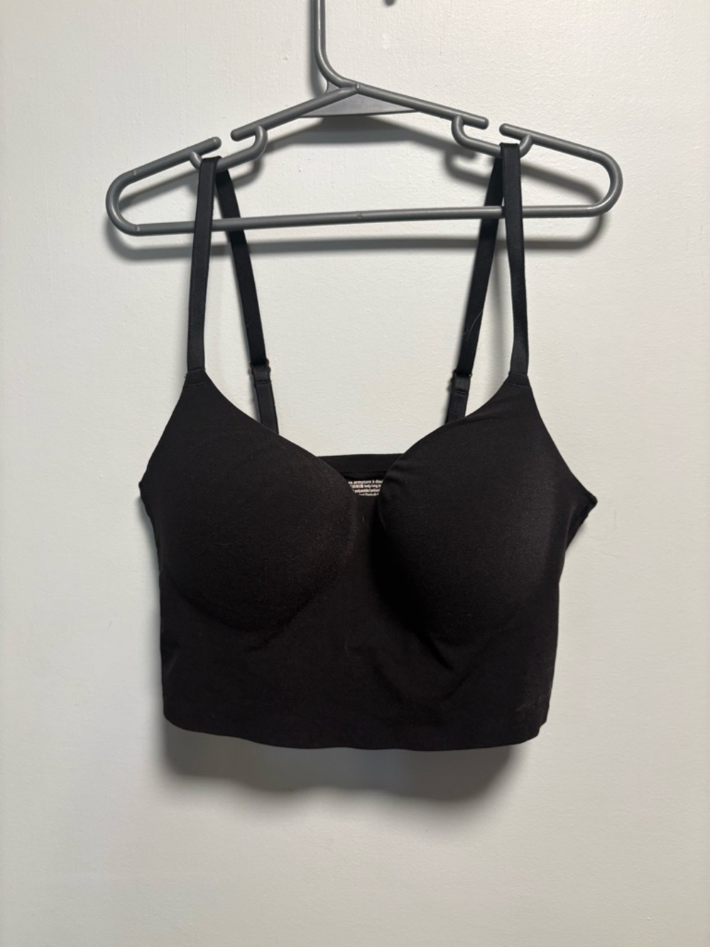VS PINK Seamless Black Longline Bralette - Women's Intimates